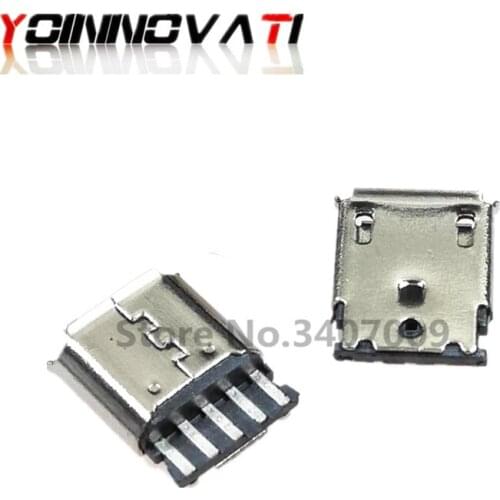20pcs/lot Micro USB 5pin Female Socket Connector Welding Type for Tail Charging Mobile Phone