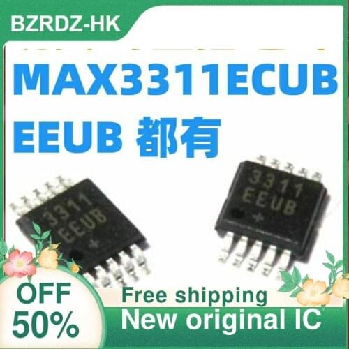 5PCS MAX3311ECUB/MAX3311EEUB MSOP10 311EEUB New original IC
