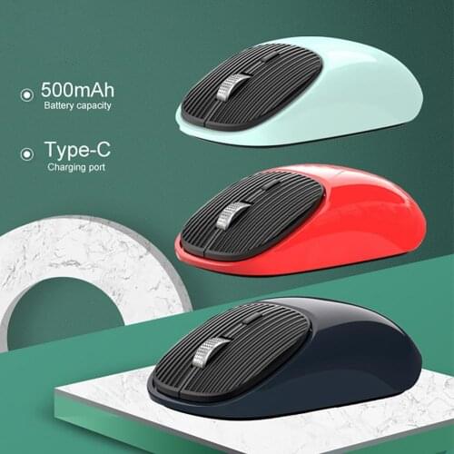 Wireless Mouse Mute Sensitive Ultra-thin 2.4G Driver-free USB Mouse Durable and Eco-friendly Portable Lightweight for Notebook