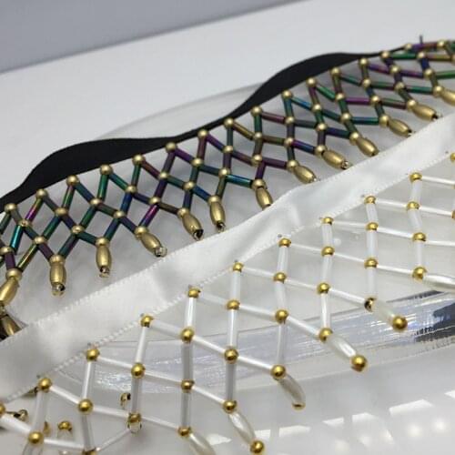 Beads bling rhinestone sticker sheets luxurious phone case decor Self Adhesive Scrapbooking Sticker shoes decoration 90cm