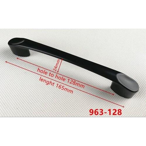 Zinc Alloy Black Cabinet Handles American style Kitchen Cupboard Door Pulls Drawer Knobs Fashion Furniture Handle B-963-128