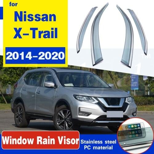 Side Window Deflectors For Nissan Xtrail X-trail t32 Rouge 2014 2015 2016 2017 2018 2019 Window Visor Sun Rain Deflectors