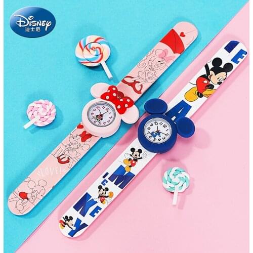 Disney Cartoon Mickey Mouse Kids Watches Boys and Girls Spider-man Iron-man Elsa and Steve Rogers Watches Girls Watches Kids