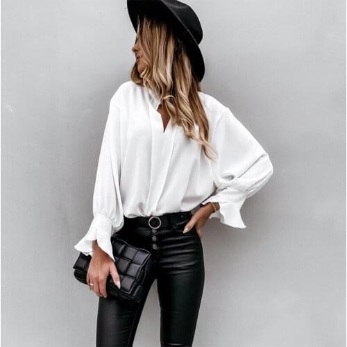 Женские рубашки с рюшами Doker China At AliExpress