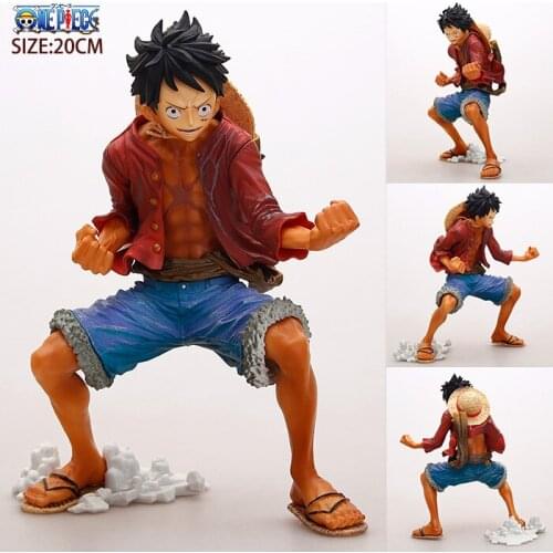 18cm Japanese Anime figure One Piece Luffy PVC Action figure Collectible Model Toy Doll kids toys for boys