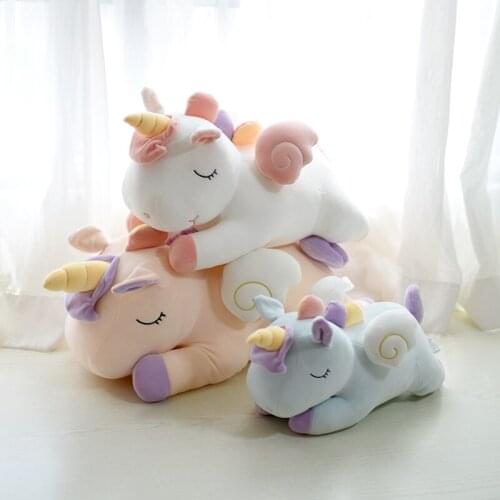 Giant Soft Cute flying Unicorn Toy Plush Toys appease Horse Pillow Stuffed animal Children Toys Baby Dolls Birthday Xmas Gifts