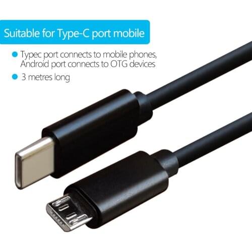 Type C OTG To micro USB cable Instrument Adapter for Mooer G150 Effectors Electric Piano Organ Connector Android micro USB CABLE