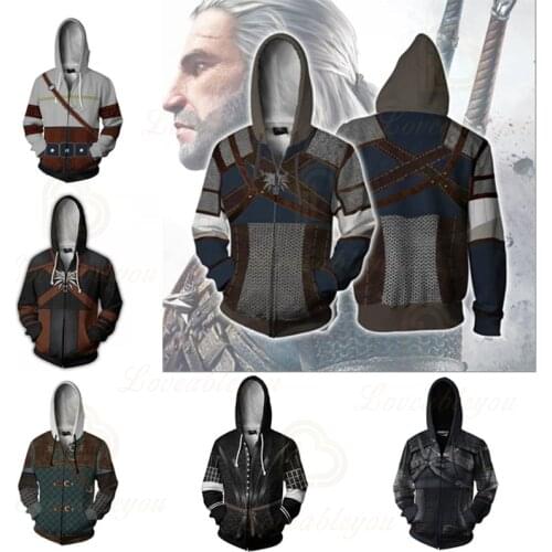 Cosplay Costume 3D Zipper Jacket Outfit Clothing Hoodies Halloween Boys Costumes Men Women Kids Zipper Cool Streetwear