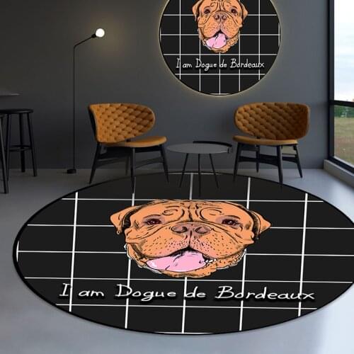 Pet Round Carpets Baby Game Rugs Cartoon Printing Child Infant Adventure Rug Road Carpet Kids Mats Yoga Crawling Fitness Blanket
