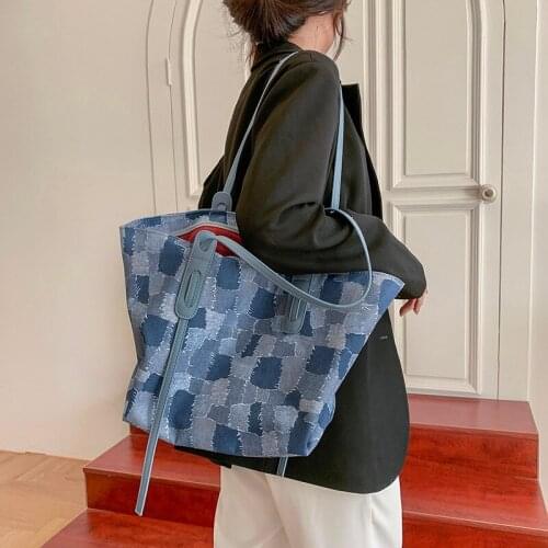 Fashion Exquisite Shoulder Bags Retro Casual Women Totes Shopping Bag Female canvas designer big Handbag for Women 2021