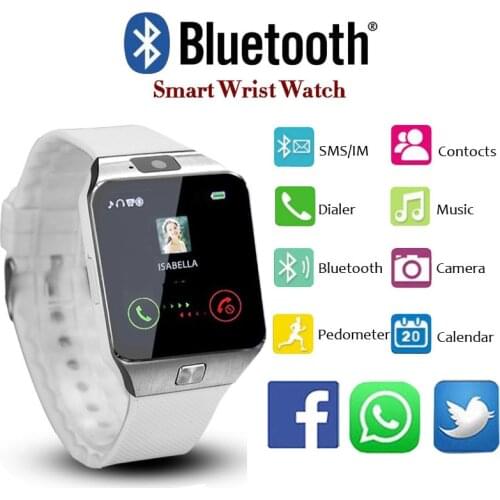 Fashion Sports Electronic Smart Watch DZ09 Remote Camera Pedometer Bluetooth Smartwatch Support SIM TF Card For Android PK Y1 A1