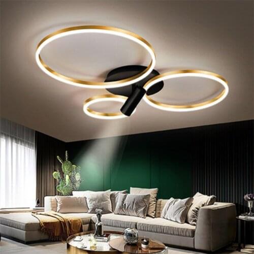 Nordic new round LED bedroom ceiling lamp living room chandelier childrens room lighting restaurant spotlight decoration