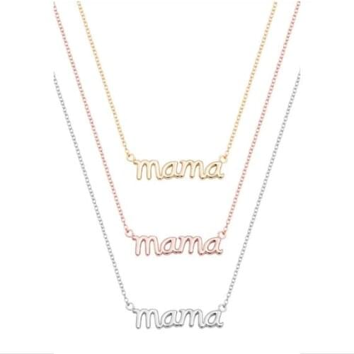 English alphabet mama mom mother Mothers Necklace, Mothers Day Necklace, Mama Necklace, Mothers Day Gift jewelry