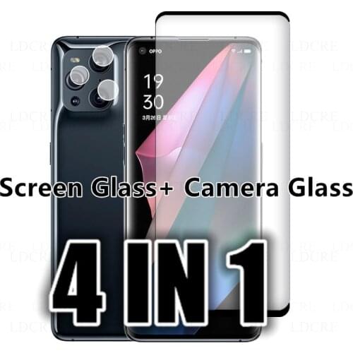 3D Full Glass For OPPO Find X3 Pro Glass Cover Screen For OPPO Find X3 Camera Film Glass For OPPO Find X3 OPPO Find X3 Neo