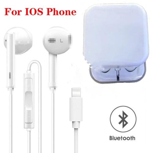 Wired Bluetooth Earphones Music Headset For Apple iPhone 12 11 Pro XR X XS Max 8 7 Plus Earbuds With Mic HiFi Stereo Headphones