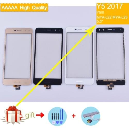 Y5 2017 touch screen For Huawei Y6 Y5 2017 Y5III MYA-L22 MYA-L23 TouchScreen Sensor Digitizer Glass Lens Front Panel replacement