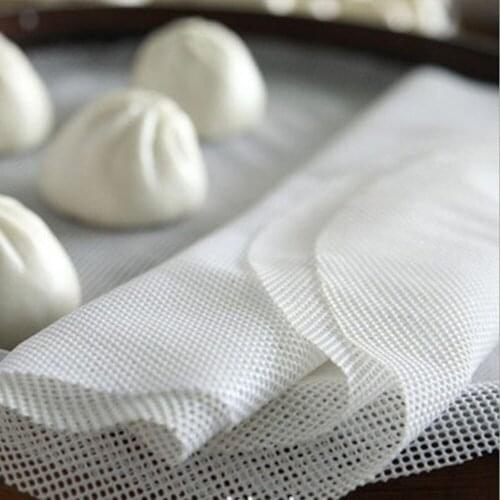 1Pc Silicone Steamer Mesh Pad Non-Stick Steamer Mat Dim Sum Tool Kitchen Under Steamers Mat Cooking Accessories Baking Mat
