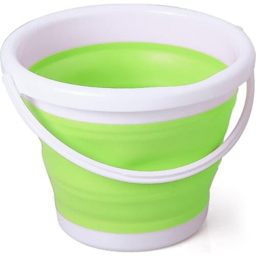 Folding folding bucket creative home soft silicone portable outdoor camping car wash bucket