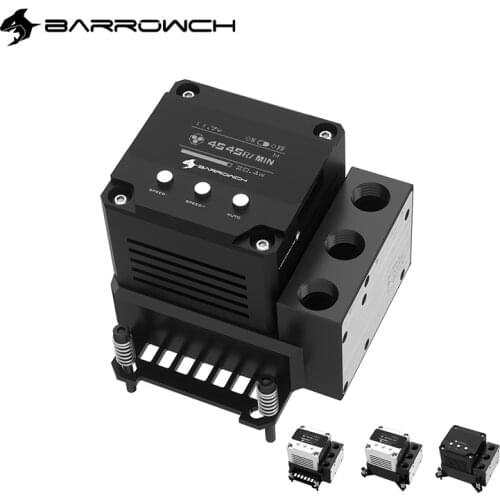 BARROWCH AMD AM3 AM4 CPU Water Block Combo 17W PWM Pump Integrated POM Reservoir For INTEL 1155 , For Small A4 Case ,FBLTPRP-04