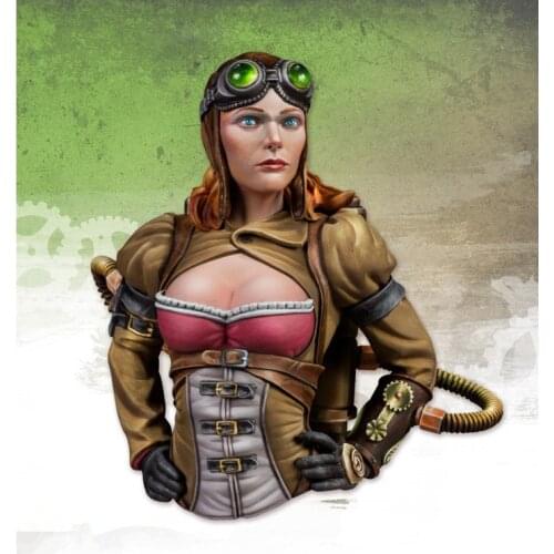 1/12 Resin BUST Model Kits AMELIA STEAM Unassambled Unpainted