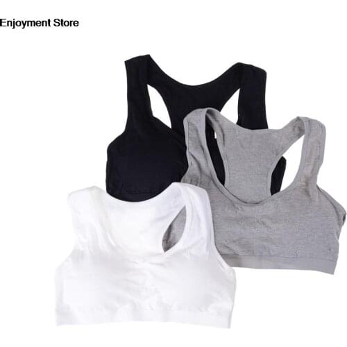 1 PC Cotton Sports Bra High Breathable Top Fitness Women Padded For Running Yoga Gym Seamless Crop Bra Hot Sale