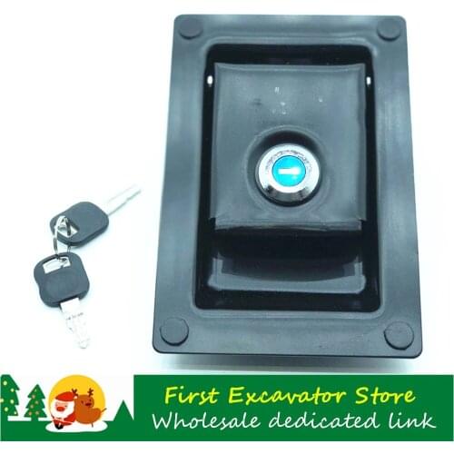 Excavator accessories For Caterpillar CAT 320B/C 336D/324D/329D high quality side door lock side cover side door lock with key