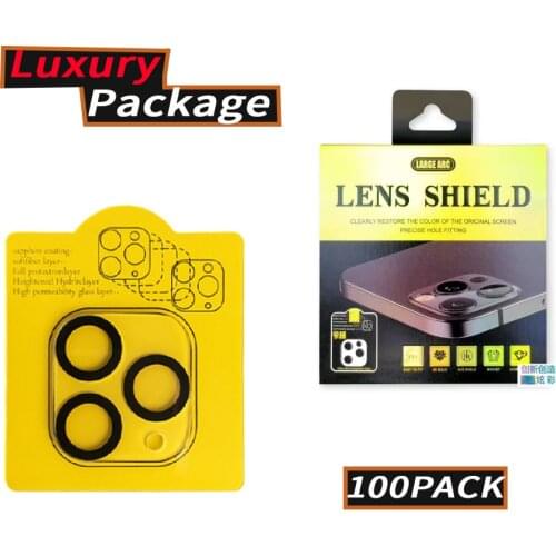 100pcs/lot 3D Full Cover Protection Film Lens Screen Protector For iPhone 11 Camera Tempered Glass With Luxury Package