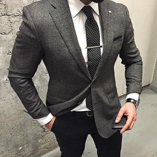 2020 Newest Black Suit Mens Wedding Suits Custom Made Groom Prom Tuxedos 3 Piece Set Slim Fit Groomsmen Suit (Jacket+Pants+Vest)