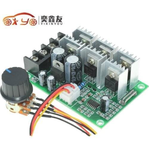 40A PWM DC Brush Motor Speed Controller 12V 24V 36V 48V High Power Governor Regulator With Reverse Switch Control(6.5)