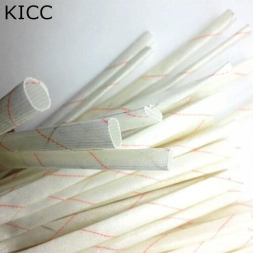 5Meter Yellow wax tube 3mm Fiberglass sleeving 3MM High temperature insulated wire casing