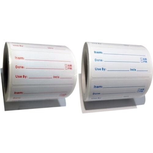 500Pcs/Roll Food Prep Labels 1x2inch Kitchen Food Storage Adhesive Stickers Removable Refrigerator Freezer Data Labels