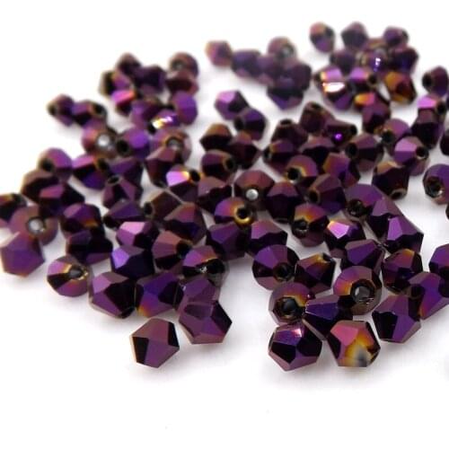 #5301 4mm 1000pcs Glass Crystals Beads Bicone Faceted Bead loose Spacer Beads DIY Jewelry Making