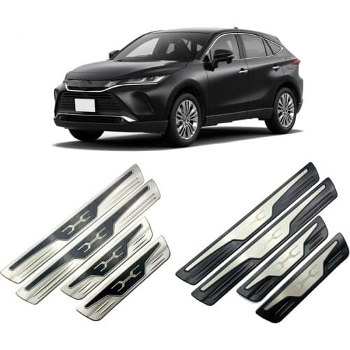 Interior Accessories For Toyota Harrier Venza XU80 2020 2021 Door Sill Plate Cover Welcome Pedal Stainless Steel