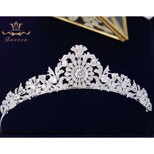 Top Quality Princess Crystal Wedding Hair Accessories Brides European Zircon Hairbands Queen Tiaras Crowns