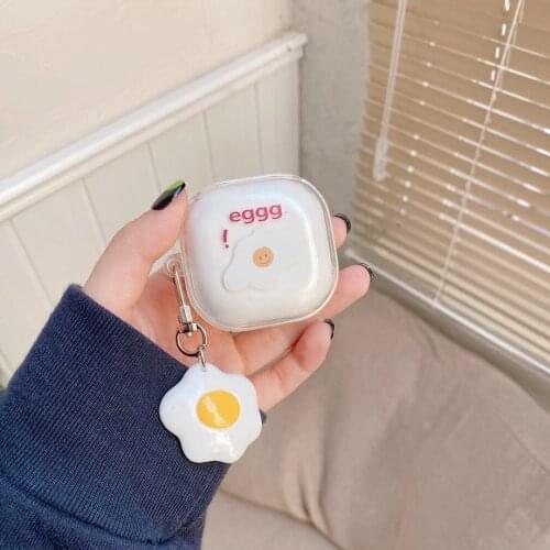 Cute Egg Earphone Case for Samsung Galaxy Buds Live Headphone Shockproof Cover for Galaxy Buds Live Accessories