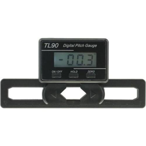 250-800mm LCD Display Digital Pitch Gauge Portable Screw Pitch Gauge with Backlit, Auto Power Off for RC Airplane Helicopter