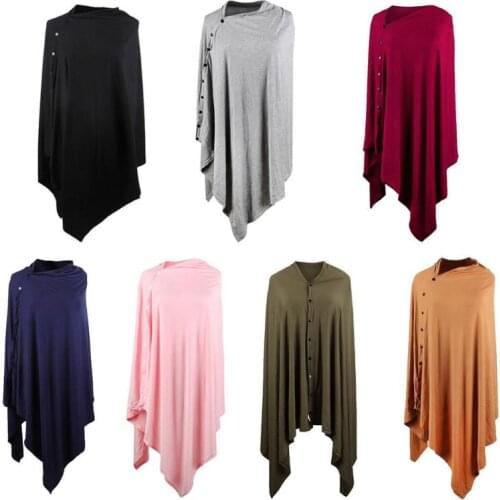 Baby Multifunctional Soft Stretch Pregnant Breastfeeding Nursing Covers Stroller Breathable Button Scarf