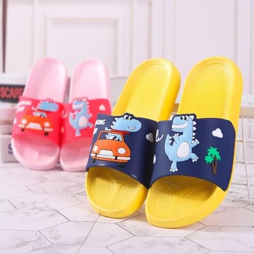 Childrens Slippers Summer Cartoon Slippers Indoor Non-slip Bath Slippers Wear Childrens Slippers Mens Shoes Mens Slippers