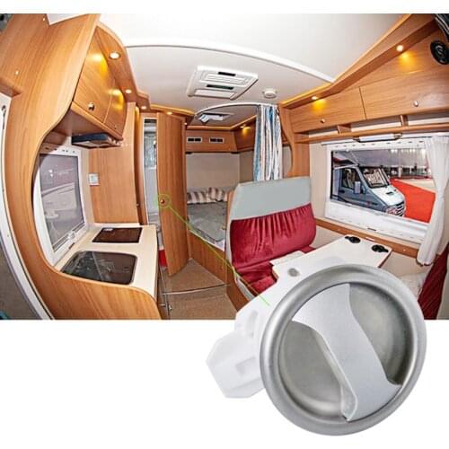 Motorhome Safety Door Lock Caravan Wardrobe Lock Toilet Bathroom Handle Pull Knot Rotating Lock