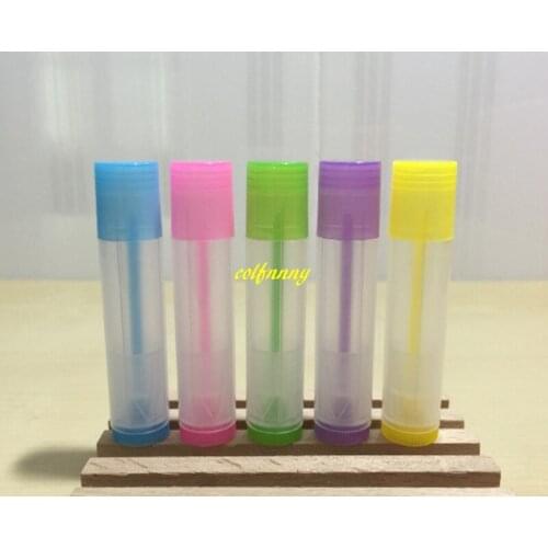500pcs/lot 5g DIY Lipstick Tube 5ml Lip Balm Containers Transparent Empty Cosmetic Containers Lotion Glue Stick Travel Bottle