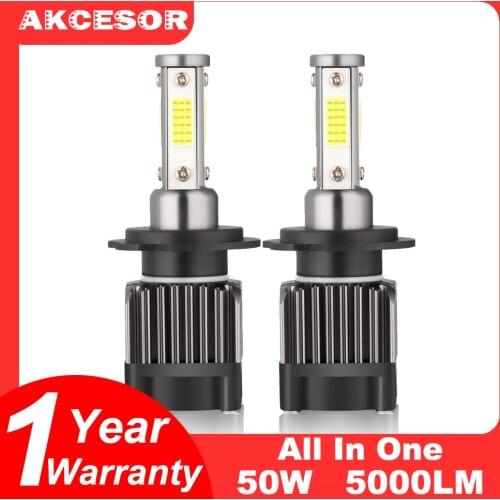 H7 LED H4 H11 H8 H9 9005 9006 9003 HB2 Hi/Lo Beam Car Headlight Bulbs All In One High Quality Auto Lamp Replacement Accessories