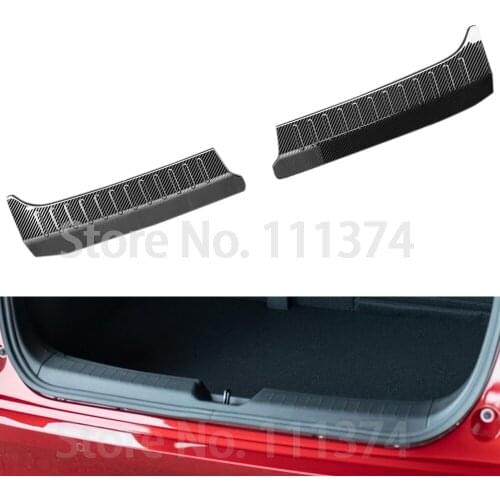 Chrome Inner Rear Bumper Foot Scuff Plate Trim Cover for Nissan Note E13 2021 2022 Decoration Accessories