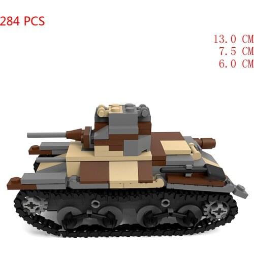 Hot military WWII technic Japanese Army Type 95 light tank vehicles Weapons assault war Building blocks model bricks toys gift
