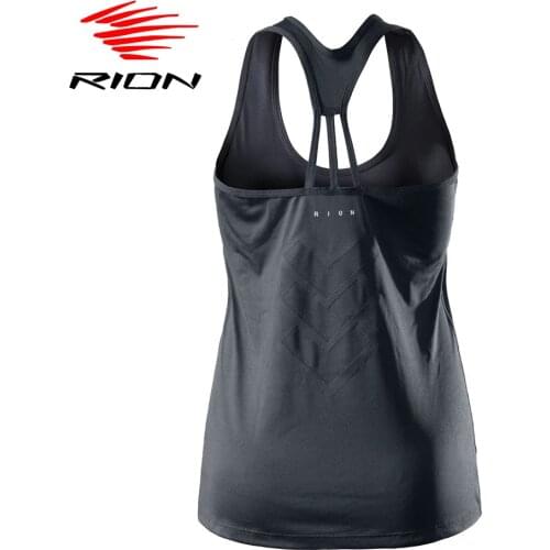 RION Women Workout Yoga Tank Top Quick Dry Fitness Sleeveless Backless Vest Athletic Running Sports Tank Vest