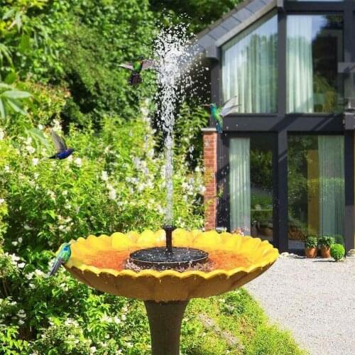 Black Color Mini Solar Fountain Garden Pool Decoration Pond Float Outdoor Drop Water Solar Shipping Fountain Solar Panel N7P0