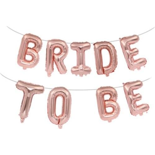 16 Inch TO AM BRIDE Aluminum Foil Balloon Set Wholesale Birthday Decoration Valentines Day Wedding Decoration Letter Set