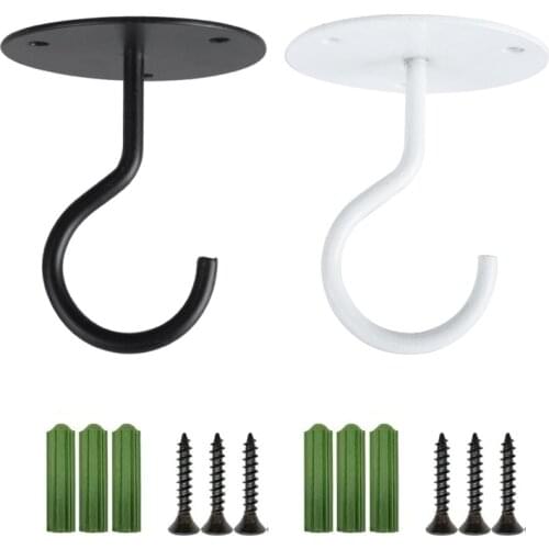 Wall Mount Ceiling Hook Bracket Hanger for Hanging Bird Feeders Lanterns Wind Chimes Planters Decoration