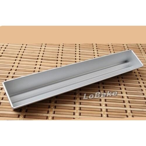 Latest 36.4cm creative design 3-groove trigon shape anodizing metal toast mousse pudding cake toast molde for baking accessories