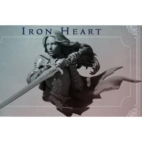 New Unassembled 1/10 fantasy girl warrior bust Resin Figure Unpainted Model Kit