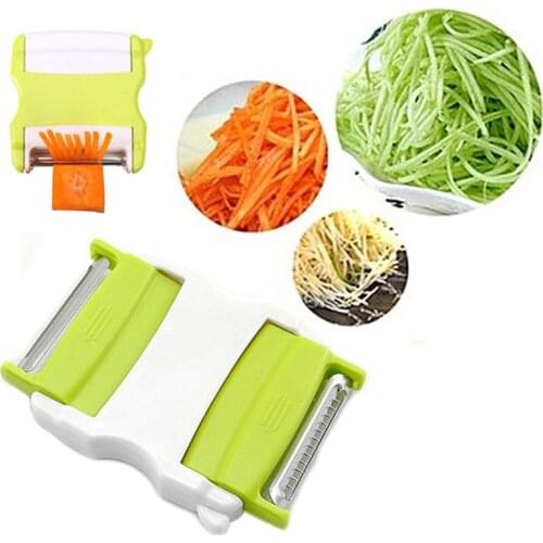 The New Creative Two-way Flip Multifunctional Fruit Peel Kitchen Shred Peeler Machine Portable Planer 301-0400